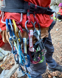 How do you rack gear for hard trad redpoints?